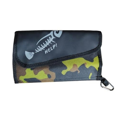 Fishing Bait Storage Bag with PVC Inner Bags Fishing Lure Baits Tackle Binder Organizer for Lures and Accessories - style: Camouflage green