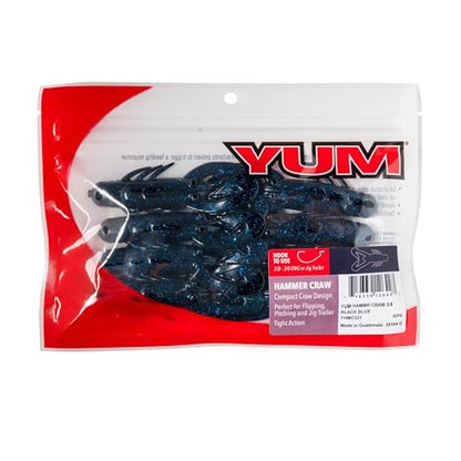 Hammer Craw - color: Black Blue Flake