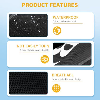 Automatic Inflatable Belt Pack Water Sports Jacket Waist Belt PFD for SUP Paddleboarding Fishing Boating Kayaking（fit 80-330 lbs） (Black) - color: Black