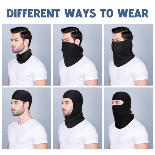 Geyoga 12 Pcs Cooling Balaclava, UV Sun Mask for Men Women, Summer Breathable Helmet Liner for Motorcycle Fishing - color: Mixed, style: Classic