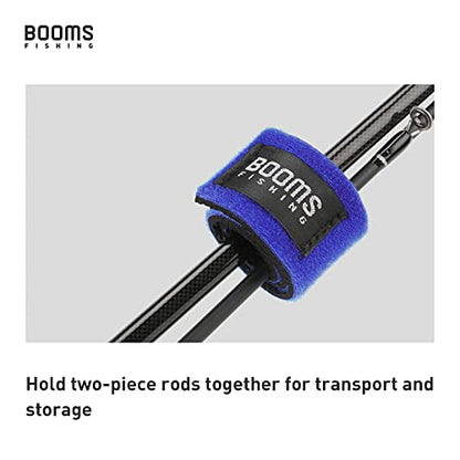 Booms Fishing RS3 Fishing Rod Wrap Pole Straps， Hook & Loop Fishing Rod Belts, Fishing Rod Ties for Casting Rods, Spinning Rods and Fly Rods - style: F: Multicolor_9.6"_12pack