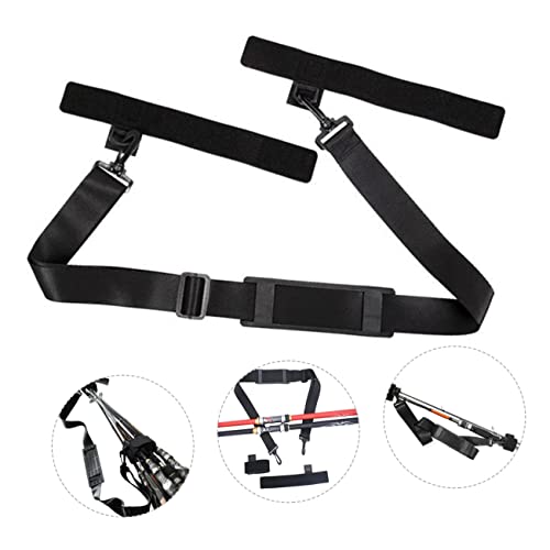 Kisangel 1set Fishing Rod Sling Strap Comfortable Fishing Rod Carrier Lightweight and Shoulder Band for All Heights