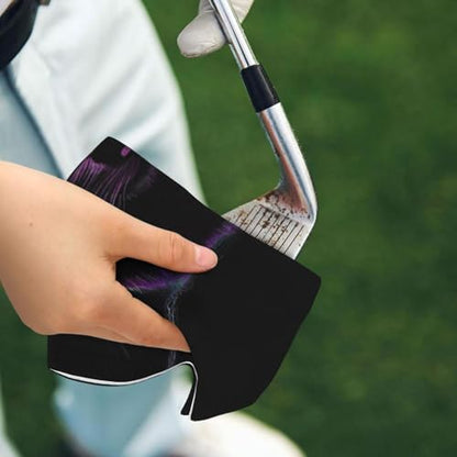 Supdreamc 24x16 Inch Golf Towel with Secure Clip, Black Cat, Microfiber Super Absorbent Quick Dry for Golf Gear Maintenance & Sweat Wiping - color: Style (105)