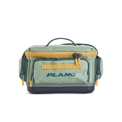 Plano Weekend 3500 Tackle Bag, Cutting-Edge Fishing Tackle Bag, Molded Waterproof Base, Spacious Storage, Die Cut Tool Sleeves, Daisy Chain Attachment Points - color: Moss, style: 3500 Tackle Case