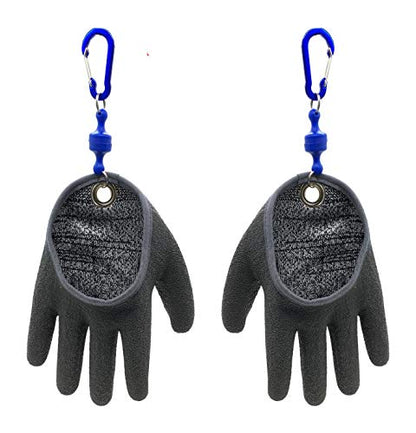 Inf-way Fishing Glove with Magnet Release, Fisherman Professional Catch Fish Gloves Cut&Puncture Resistant with Magnetic Hooks Hunting Glove - size: X-Large, style: Right+left