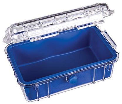 Flambeau Outdoors 502HD HD Tuff Box 500 with Zerust Anti-Corrosion Liner, Dry Box Storage, Large, Blue/Clear - size: Large