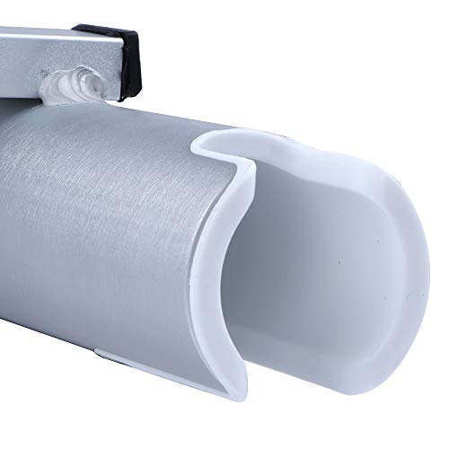 Aluminium Wall-Mounted Fishing Rod Holder for Boat, Garage & Marine - Holds Rods & Poles - color: Silver 3 Tubes