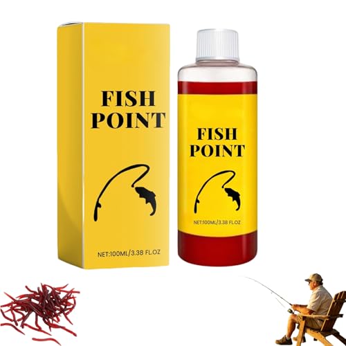 Concentrated Fish Attractant Liquid, Fast-Acting Red Worm Spray Bait Scent Additive, Powerful Fishing Lure Enhancer Trout, Panfish, Freshwater Lake River Fishing, Improve Bite Response - color: 1 bottle