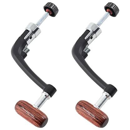 Jiozermi Fishing Reel Power Handle, Small Size, 2 Pcs | Rotary Knob, Stainless Steel, Spinning Reel Handle, Replacement Grip Parts