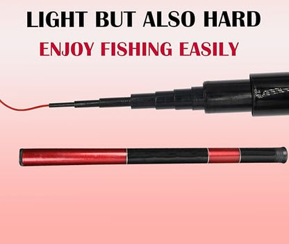Portable Collapsible Crappie Tenkara Rod Kit Telescopic Tenkara Fishing Rod - color: Rod only, size: 11.8FT