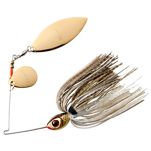 Booyah Blade Spinner-Bait Bass Fishing Lure - color: Gold Shiner, style: Tandem (1/4 Oz)