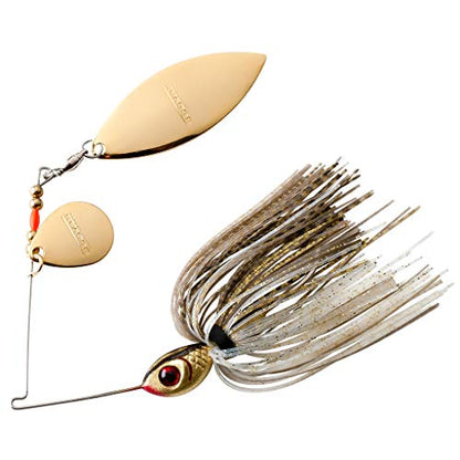 Booyah Blade Spinner-Bait Bass Fishing Lure - color: Gold Shiner, style: Tandem (1/4 Oz)
