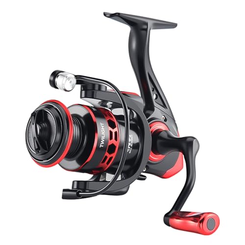 HAUT TON Dolphin Advance Edition Spinning Reel,5.2:1Gear Ratio,22LBS,5+1BB,Backlash Free Bearing,Sealed Drag System,Saltwater,Freshwater Fishing Reels - color: TGR, size: 4000
