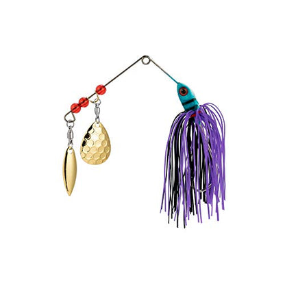 Alwonder 10 Pack Spinner Blades with Ball Bearing Swivels Tail Spinner Spinnerbait Lure Making Supplies Bass Lures Soft Lures - color: #3.5 Hammered Colorado Blades, Gold, 10pcs
