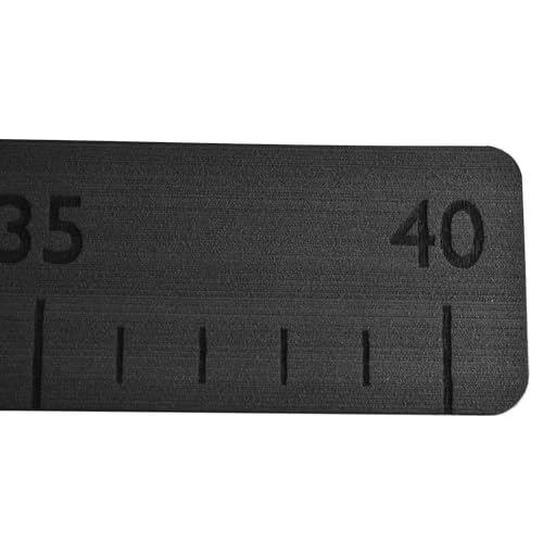 40" Fish Ruler for Boats, Laser Engraved Peel and Stick EVA Foam Fish Measuring Board, Fishing Measurement Tape for Fishing Boats, Yachts, Kayaks (Charcoal) - color: Charcoal