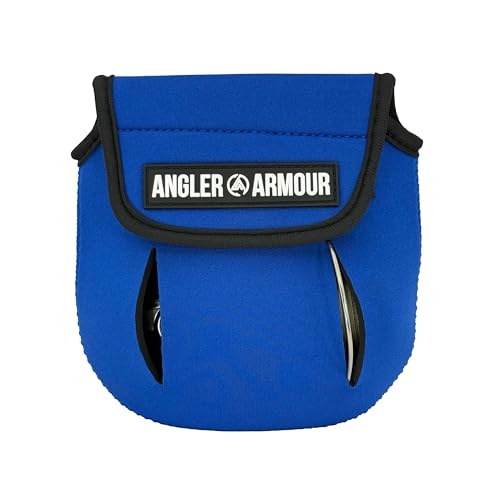 Angler Armour Spinning Reel Cover, Fishing Reel Case, Neoprene Reel Pouch, Spinning Reel Sleeve, Spinning Reel Case, Spinning Reel Protective Sleeve, Fits 1000, 2000, 3000, 3500 Reels (Marine Blue) - color: Marine Blue