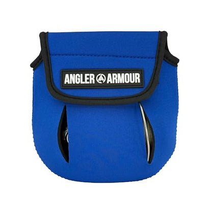 Angler Armour Spinning Reel Cover, Fishing Reel Case, Neoprene Reel Pouch, Spinning Reel Sleeve, Spinning Reel Case, Spinning Reel Protective Sleeve, Fits 1000, 2000, 3000, 3500 Reels (Marine Blue) - color: Marine Blue