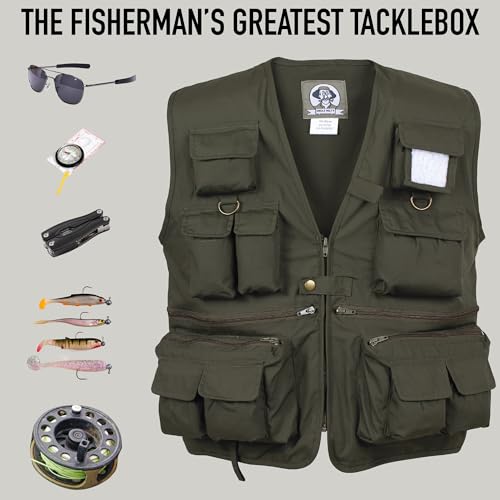 Rothco Uncle Milty Travel Vest - Outdoor Fishing Camping 17 Cargo Pocket Jacket - color: Khaki, size: 3X-Large