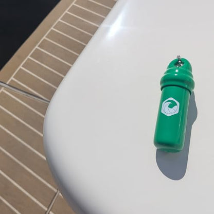 Seahive Floating Keychain (1 pack) with Waterproof Safety Container Boat Key Float - Pontoon, Fishing Accessories key holder - color: Green