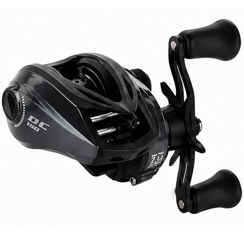 DC Baitcasting Reel with Smart Digital Brake, Anti-Backlash Fishing Reel with Signature DC Sound, Easy-Control 7.1:1 Baitcaster for Beginners & Bass Fishing