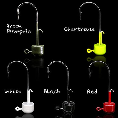 Ned-Rig-Kit-Finesse-Baits-Soft-Plastic-Worms-Fising-Lure for Bass Stick Swimbait Minnow Crawfish Lures Shroom Ned Jig Head Kit - color: 35-Piece 2.75'' #01 Stick Worms Ned Rig Kit