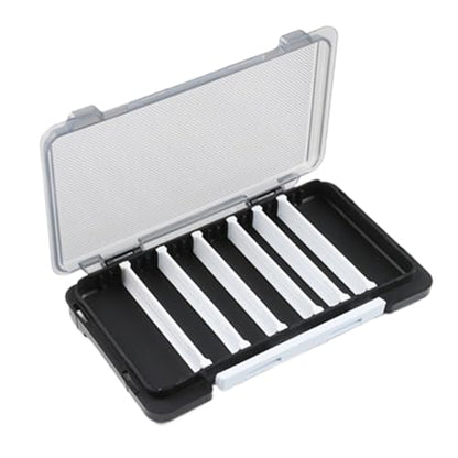 Grids Fishing Tackle Box Water Proof Seal Fishing Tool Storage Box Lures Baits Storage Case with Adjustable Compartments - color: Black
