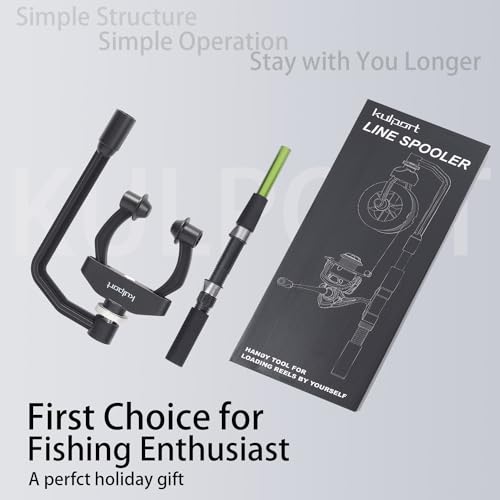 Fishing Line Spooler, Adjustable line Winder,No Line Twist, Portable for Casting & Spinning and Trolling Reel - color: Green Line Spooler with Tools