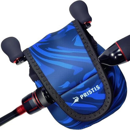 Pristis Baitcasting Reel Cover for Bass Fishing, Thick Neoprene Baitcaster Reel Protection Cover, Protective Casting Reel Sleeve, Durable Fish Spool Storage Wrap Case Gear, Fits Most Series - size: Medium
