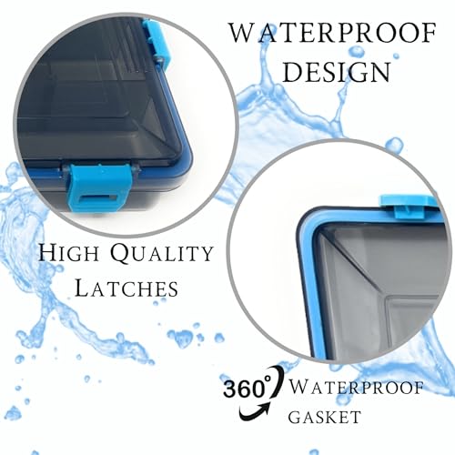 Reaction Tackle Standard Tackle Trays, Plastic Tackle Box Organizers with Four Secure Latches, Removable Dividers and Semi Transparent Lid for Fishing Storage - 3600 (2-Pack) - size: 3600 (2-Pack)