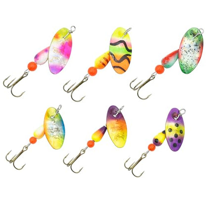 Panther Martin Fishing Lures 6-Pack All Time Greatest Fish Catcher World Famous Spinning Lures in Value Kit Spinners for Trout, Salmon, Panfish, Bass, Crappie & Perch - style: Ultraviolet