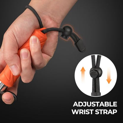 KastKing Paradox 9" Lip Grip, Corrosion-Resistant Stainless Steel Fish Landing Tool with Non-Slip Elastomer Handle, Easy-Use Trigger,and Adjustable Wrist Strap for Secure Fishing - style: A: 9'' Lip Grip