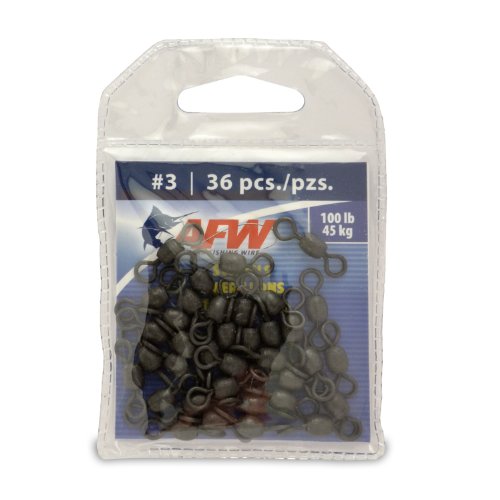 American Fishing Wire Brass Swivels - size: 36 Pieces, 100 Pound Test