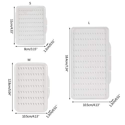 Youngy Outdoor Easy-Grip Foam Clear Fly Lures Hook Box Fishing Tool Plastic Fishing Flies Hooks Storage Boxes Fly Hook Box