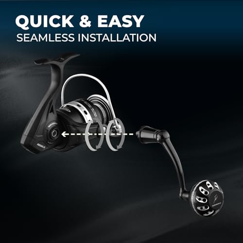 GOMEXUS Power Handle for Penn Pursuit III IV Spinning Reel Crank (Make Sure Your Reel's Size) - style: For Size 1000-4000