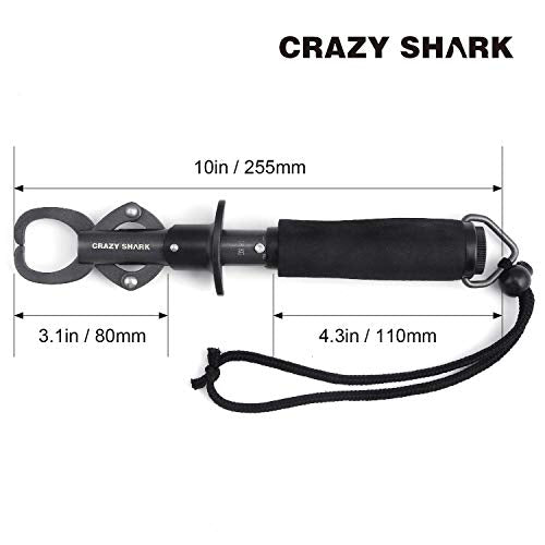 Aluminum Fish Hook Remover Removal Fishing Tools Tackle Squeeze-Out 6.7in Gray - color: Gun Metal