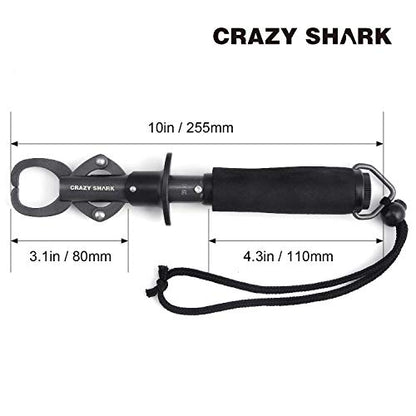 Aluminum Fish Hook Remover Removal Fishing Tools Tackle Squeeze-Out 6.7in Gray - color: Gun Metal