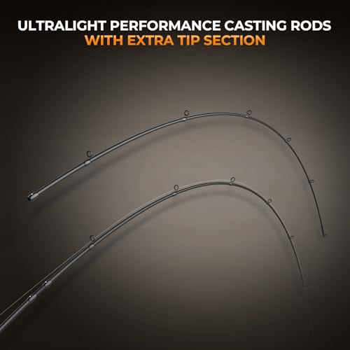 KastKing Zephyr Finesse Fishing Rods – BFS Baitcasting & Spinning Rods, IM6 Graphite, Extra Twin-Tip, 2pc & 3pc Travel Design, Ultra-Light Lure Casting, Stainless Steel Guides with Zirconium Rings - size: 5'9"- FL- Fast (2pcs+ Extra Tip), style: Bait Fine