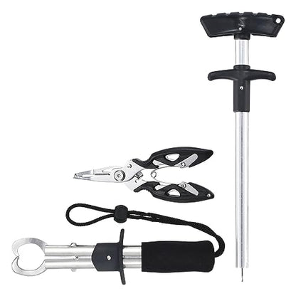 M METERXITY Fishing Tools Kit, Fishing Pliers, Fish Lip Grip, Fish Hook Remover Tool for Saltwater Freshwater