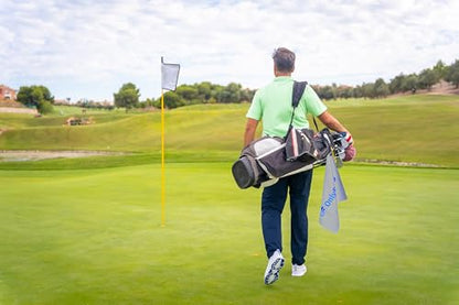 OnlyGolf Funny Microfiber Golf Towel – Large 14" x 20" Clip for Golf Bags Clubs Balls Perfect Golf Gag Gift Enthusiasts Waffle Men Premium Carabiner (Gray OnlyBack9) - color: Gray Onlyback9