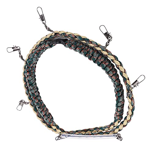 CHICIRIS Colorful Fly Fishing Lanyard Necklace with Tippet Holder and Front Shirt ClampHolder, Nylon Fly Fishing Tools Holder for Easy Access in Adventures