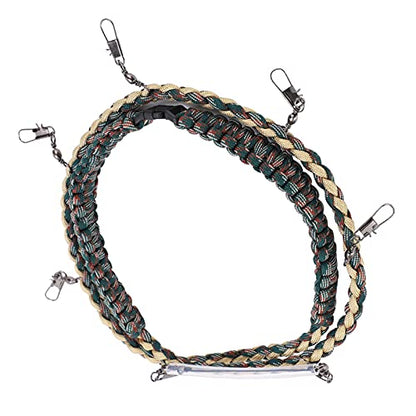 CHICIRIS Colorful Fly Fishing Lanyard Necklace with Tippet Holder and Front Shirt ClampHolder, Nylon Fly Fishing Tools Holder for Easy Access in Adventures