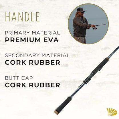 St. Croix Rods Black Bass Spinning Rod, RIS, Premium Quality, Durably Sensitive, High Performing Spinning Rod - style: 7'10" Medium/Mod. Fast 1 Pc.