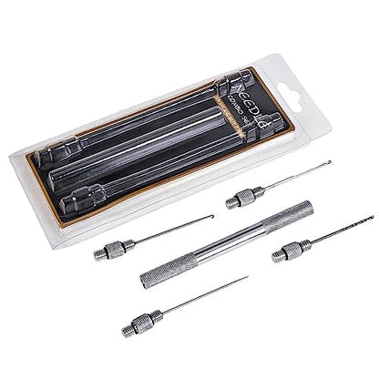 5 in 1 Baiting Needle Tool Fishing Rigging Baits Kits Tool Set Baits Boilie Drill Stringer for Making Rigs Stainless Steel Baiting