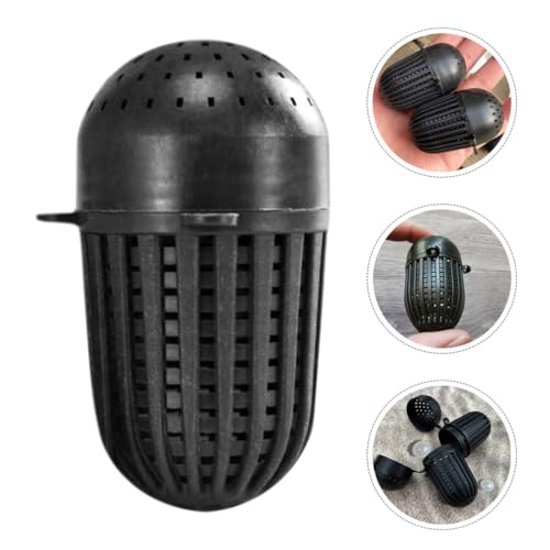 Yardwe EEL Bait Cage 20Pcs Plastic Fishing Bait Holder for Shrimp EEL Worms - Portable Durable Trap for Outdoor Fishing 2.24X1.29X1.29 Inch