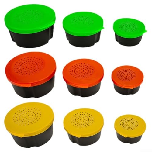 Earthworm Storage Box, With Breather Holes, For Live Bait, Portable PP Fishing Tackle Container to Keep Worms Fresh And Active, Waterproof Bait Holder, For(Yellow)
