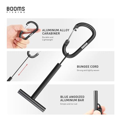 Booms Fishing SH1 Fly Fishing Tippet Spool Holder 2 Pack - color: Black 2pcs