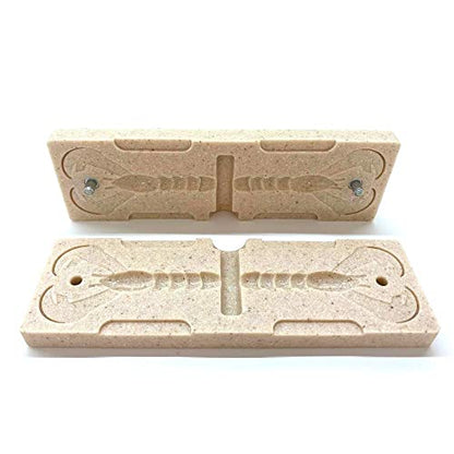 Smedioks Premium Soft Plastiс Mold Lure Making Injection Molds Fishing Lures 2 Cavity Baby Rage Craw Bait 3"