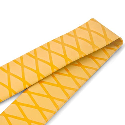 Heat Shrink Tubing, Heat Shrink Wrap Tube Sleeve for Fishing Rods Grip Handle with Non Slip and Insulation Yellow (Diameter 35mm, Length 39in) - color: Yellow, size: Diamter:35mm Length:39