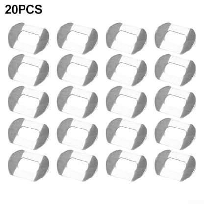 Fishing Reel Rocker Handle Washers 8X5Mm Metal Insulation Parts For Water Drop Wheels High Strength Anti-Deformation Silver Finish Repair Kit 10 Or 20 Pack(20pcs) - size: 20pcs