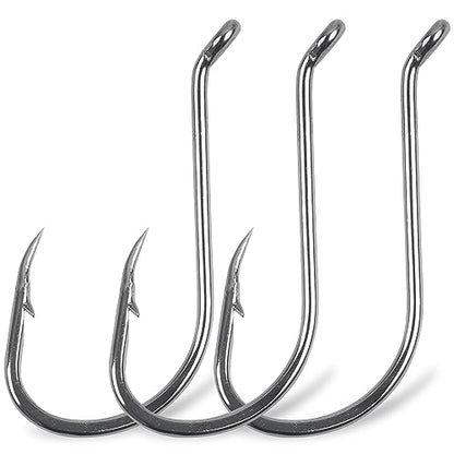Octopus Fishing Hooks-120pcs Sport Circle Hooks Beak Offset Fishing Hooks Sharp High Carbon Steel Fishing Jig Hooks Black Fishhook for Saltwater Bass 8-9/0 - size: 2/0-120PCS